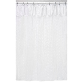 Sweet Jojo Designs White Eyelet Shower Curtain