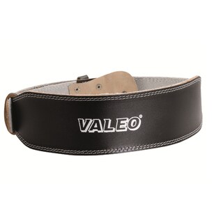 Valeo 4-inch Black Leather Belt (Medium)