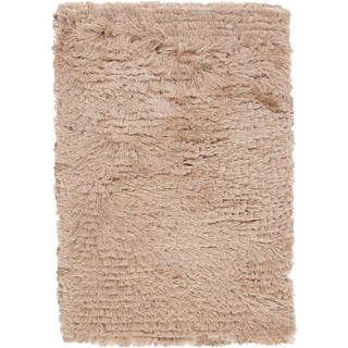 Handwoven Charade Beige Polyester Rug (5' x 8')