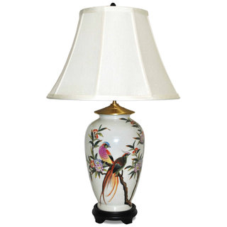 Porcelain 'Royal Phoenix' Table Lamp