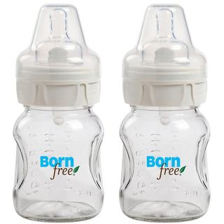 Born Free 5-ounce Wide Neck Glass Bottle (Pack of 2)