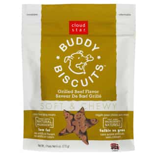Cloud Star Soft Chewy Beef Dog Buddy Biscuits