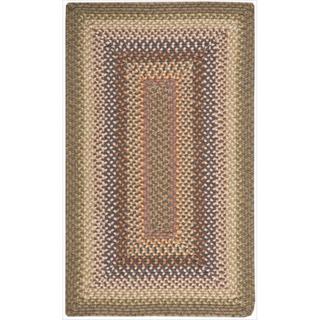 Hand-woven Craftworks Braided Autumn Multi Color Rug (5' x 7')