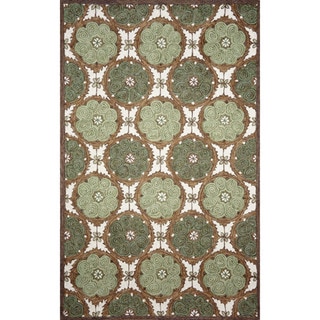 Embellished Circles Outdoor Rug (5' x 7'6)