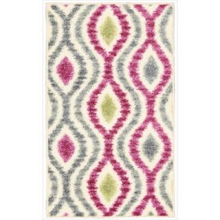 Waverly Aura of Flora Optical Delights Jazzberry Area Rug by Nourison (7'9 x 10'10)