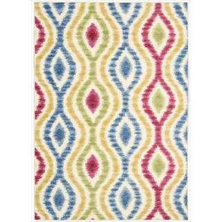 Waverly Aura of Flora Optical Delights Lipstick Area Rug by Nourison (7'9 x 10'10)