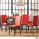 Darcy Metal Upholstered Dining Chair by INSPIRE Q (Set of 4)