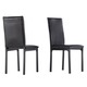 Thumbnail 3, Darcy Faux Marble Top Black Metal 5-piece Casual Dining Set by iNSPIRE Q Bold. Changes active main hero.