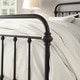 Giselle Antique Graceful Dark Bronze Victorian Iron Bed by TRIBECCA HOME