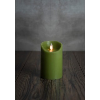 MYSTIQUE FLAMELESS CANDLE GREEN SMOOTH