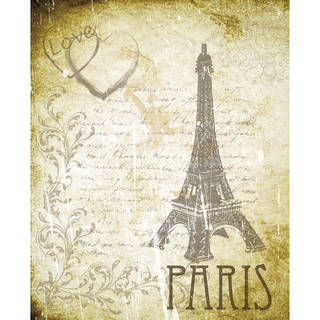 Secretly Designed 'Love Paris' Unframed Art Print
