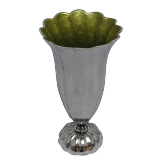 Kindwer Aluminum Scalloped 11-inch Vase