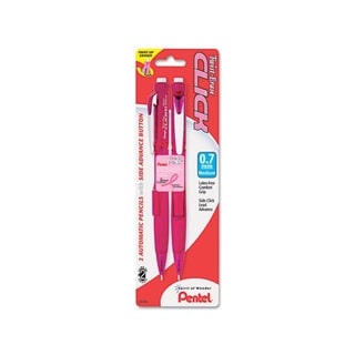 Pink Ribbon Twist-Erase CLICK 0.7 mm Mechanical Pencil (Pack of 2)