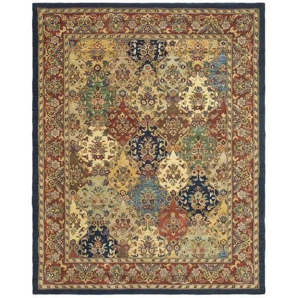 Safavieh Handmade Heritage Timeless Traditional Multicolor/ Burgundy Wool Rug (8' x 10')