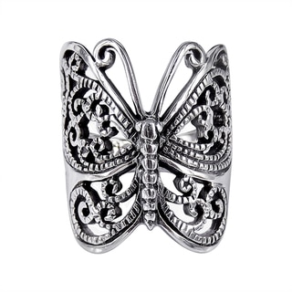 Sterling Silver Wrap Around Butterfly Ring (Thailand)