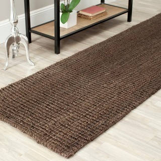 Safavieh Casual Natural Fiber Hand-Woven Brown Chunky Thick Jute Rug (2' 6 x 6')