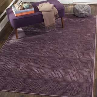 Safavieh Paradise Modern Purple/ Multicolored Viscose Rug (5' 3 x 7' 6)
