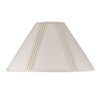 Cal Lighting Side Pleated Off-white Linen Shade