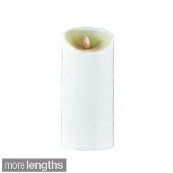 MYSTIQUE FLAMELESS CANDLE WHITE DISTRESSED