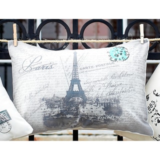 Eiffel Tower Boudoir 20-inch Decorative Throw Pillow