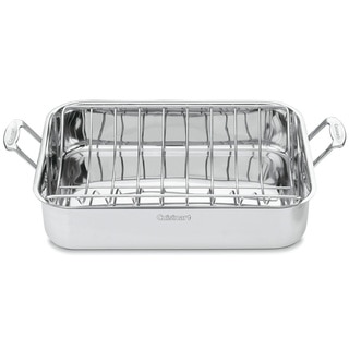 Cuisinart Chef's Classic Stainless 16-inch Rectangular Roaster with Rack