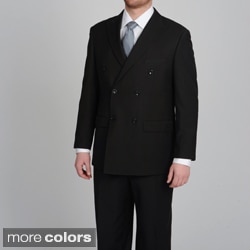 Caravelli Italy Men's Double Breasted Pinstripe Suit