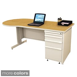 Marvel Zapf Office Desk with Built-in File Storage Cabinet (72 x 30)