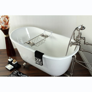 Slipper Cast Iron 53-inch Clawfoot Bathtub