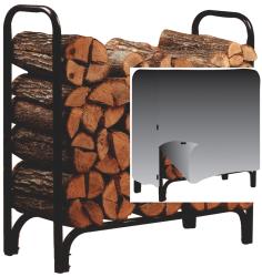 Panacea Deluxe Log Rack With Cover 4'