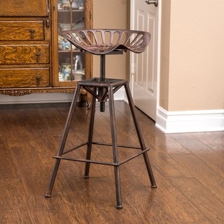 Chapman 28-inch Iron Saddle Copper Barstool by Christopher Knight Home