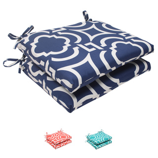 Pillow Perfect Outdoor Carmody Squared Seat Cushions (Set of 2)