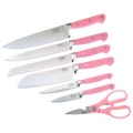 Hen & Rooster 7-piece Pink Kitchen Cutlery Set
