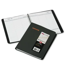 Recycled 2015 Black Weekly Appointment Book (6.875 x 8.75)