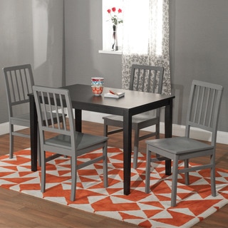 Simple Living Black and Grey 'Camden' 5-piece Contemporary Dining Set