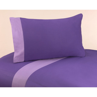 JoJo Designs Purple Lavender Trim 200 Thread Count Cotton Sheet Set