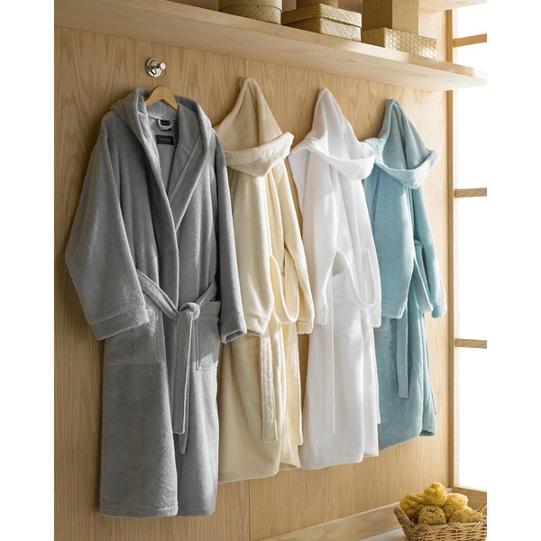 slide 2 of 5, Hooded Turkish Cotton Bath Robe