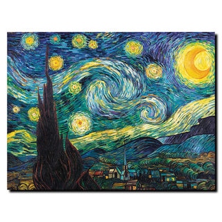 slide 1 of 1, Vincent van Gogh 'Starry Night' Canvas Art