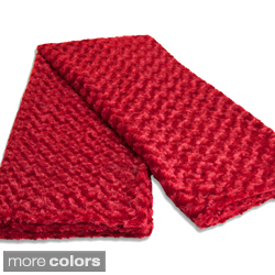 Grand Bazaar Plush Fleece Metropolitan Throw in Red