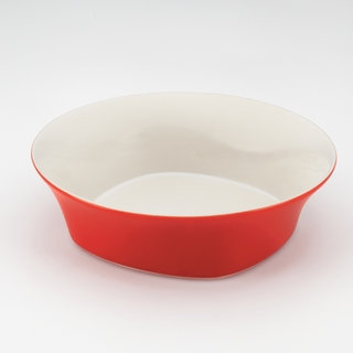 Rachael Ray Red 10-inch Round Serving Bowl