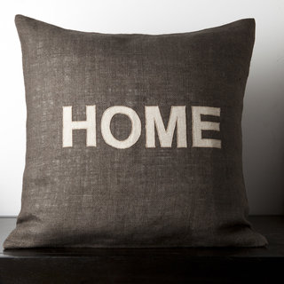Mia Dark Brown Novelty 22-inch Decorative Pillow