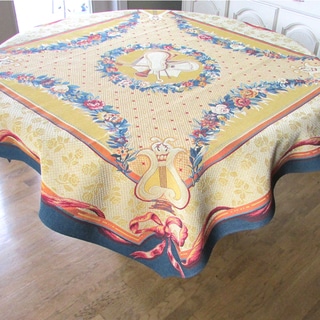 Corona Decor French Woven Heavy Weave 60-inch Table Cloth