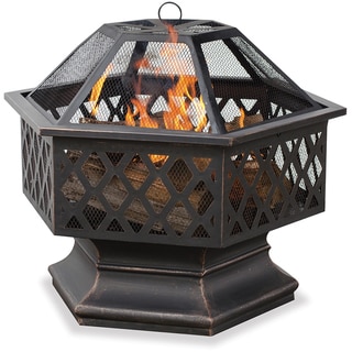 Uniflame Hex-Shaped Lattice Fire Pit