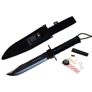 14-Inch Heavy Duty Carbon Steel Survival Knife Kit