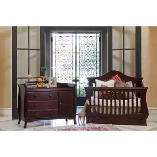 Million Dollar Baby Classic Ashbury 4-in-1 Convertible Crib with Toddler Rail