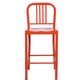 Clay Alder Home Metal Tangerine Counter Stools (Set of 2) - Thumbnail 4