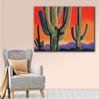 Rick Kersten 'Saguaro Dawn' Gallery Wrapped Canvas