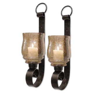 Uttermost Joselyn Antiqued Bronze Small Wall Sconces (Set of2)