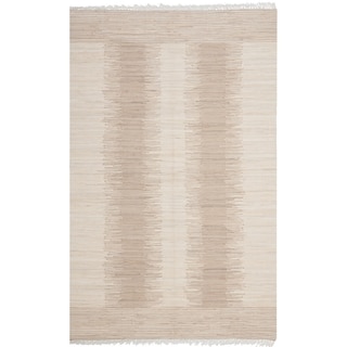 Safavieh Hand-woven Montauk Brown/ Beige Cotton Rug (2'6 x 4')