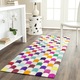 Safavieh Hand-woven Studio Leather Contemporary Ivory/ Multicolored Rug (2'3 x 7') - Thumbnail 0