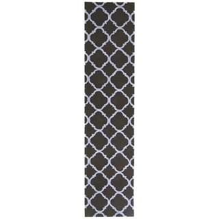 Safavieh Hand-hooked Newport Black/ Blue Cotton Rug (2'3 x 12')